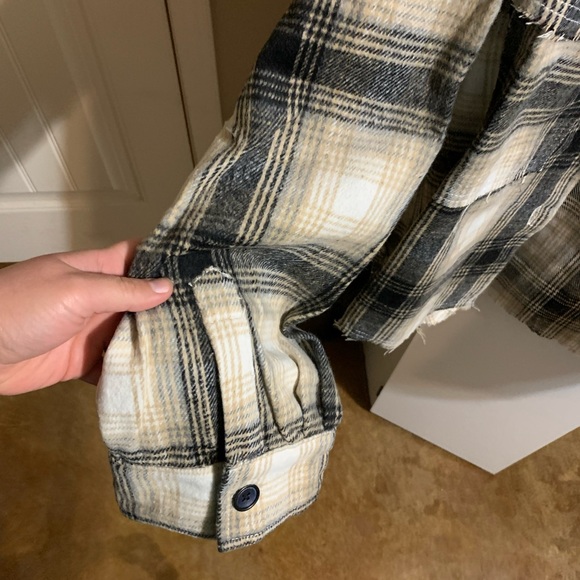 Glitzy Girl Black Plaid Shacket - Picture 6 of 8